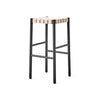 Betty TK8 Barstool - Black/Natural