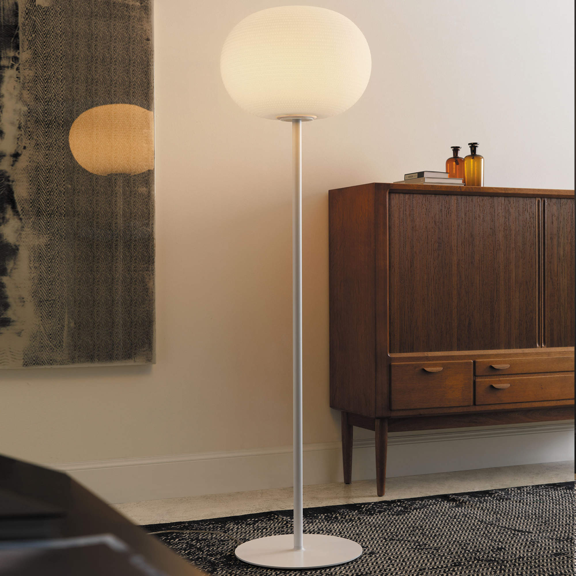 Bianca Large Floor Lamp - White-3