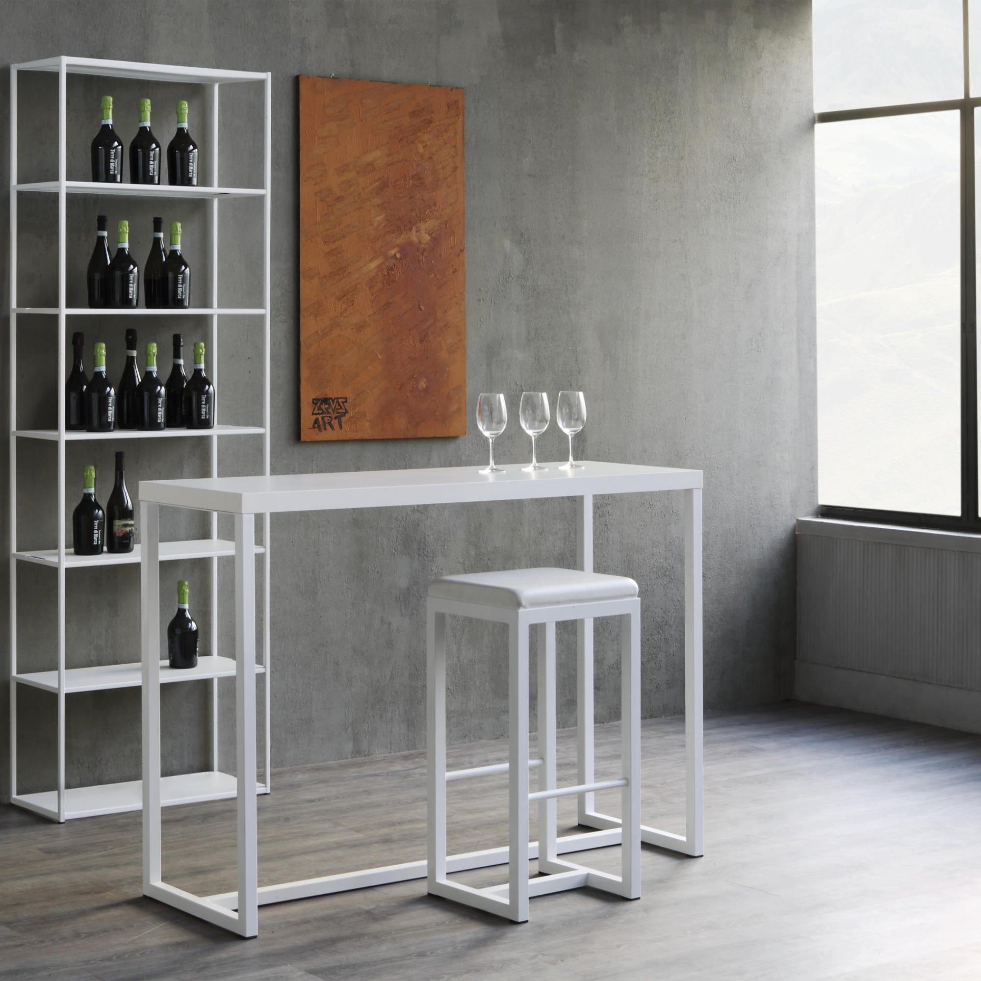 Big Brother 386 Barstool - White