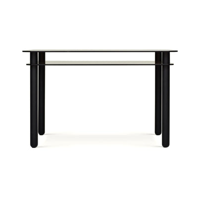 Big Sur Desk - Anthracite Glass