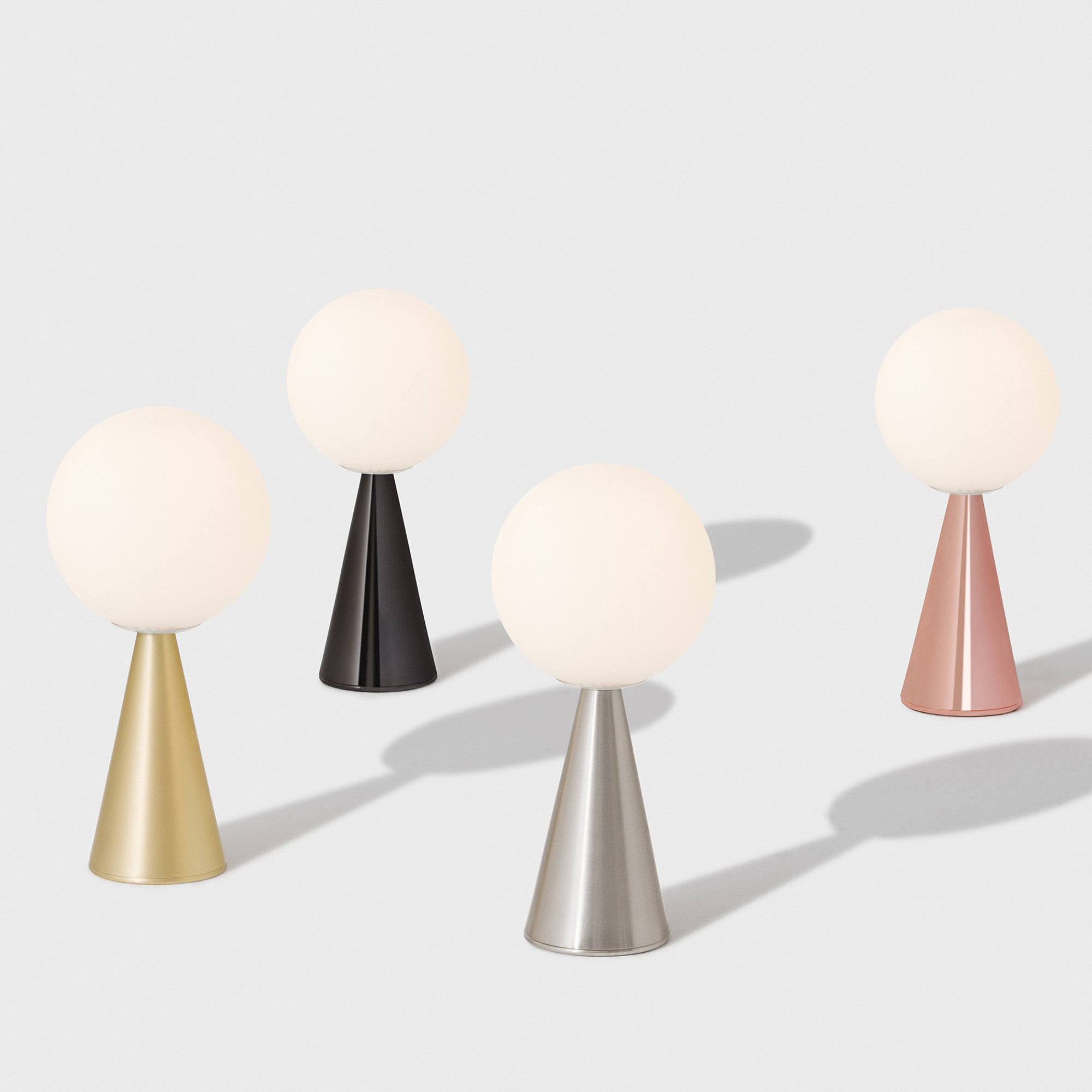 Bilia Table Lamp - Nickel/White-3
