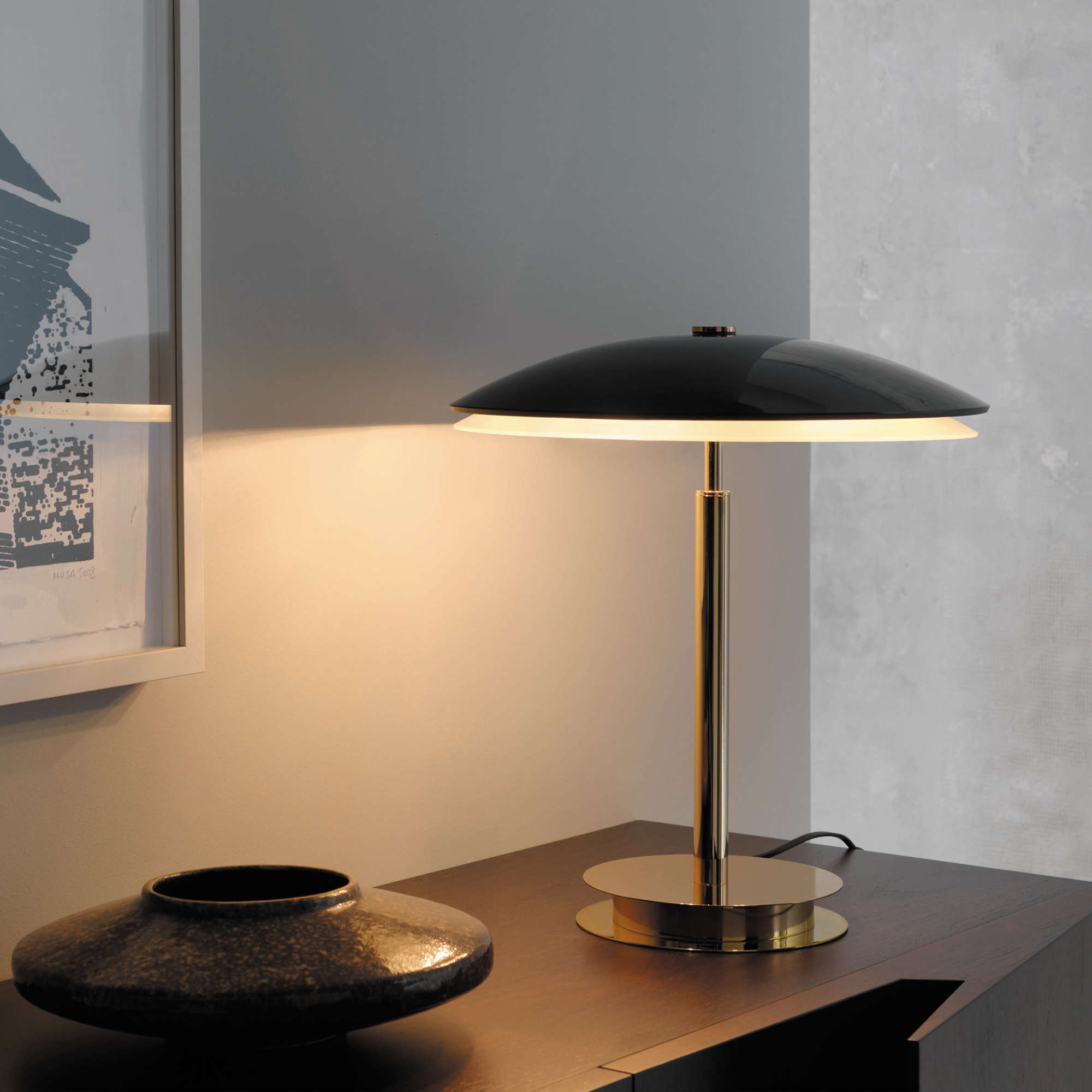 Bis/Tris Table Lamp - Brass/Black-3