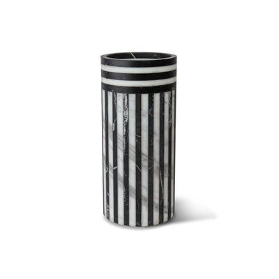 Bloom 1 Vase - Arabescato/Marquina Marble