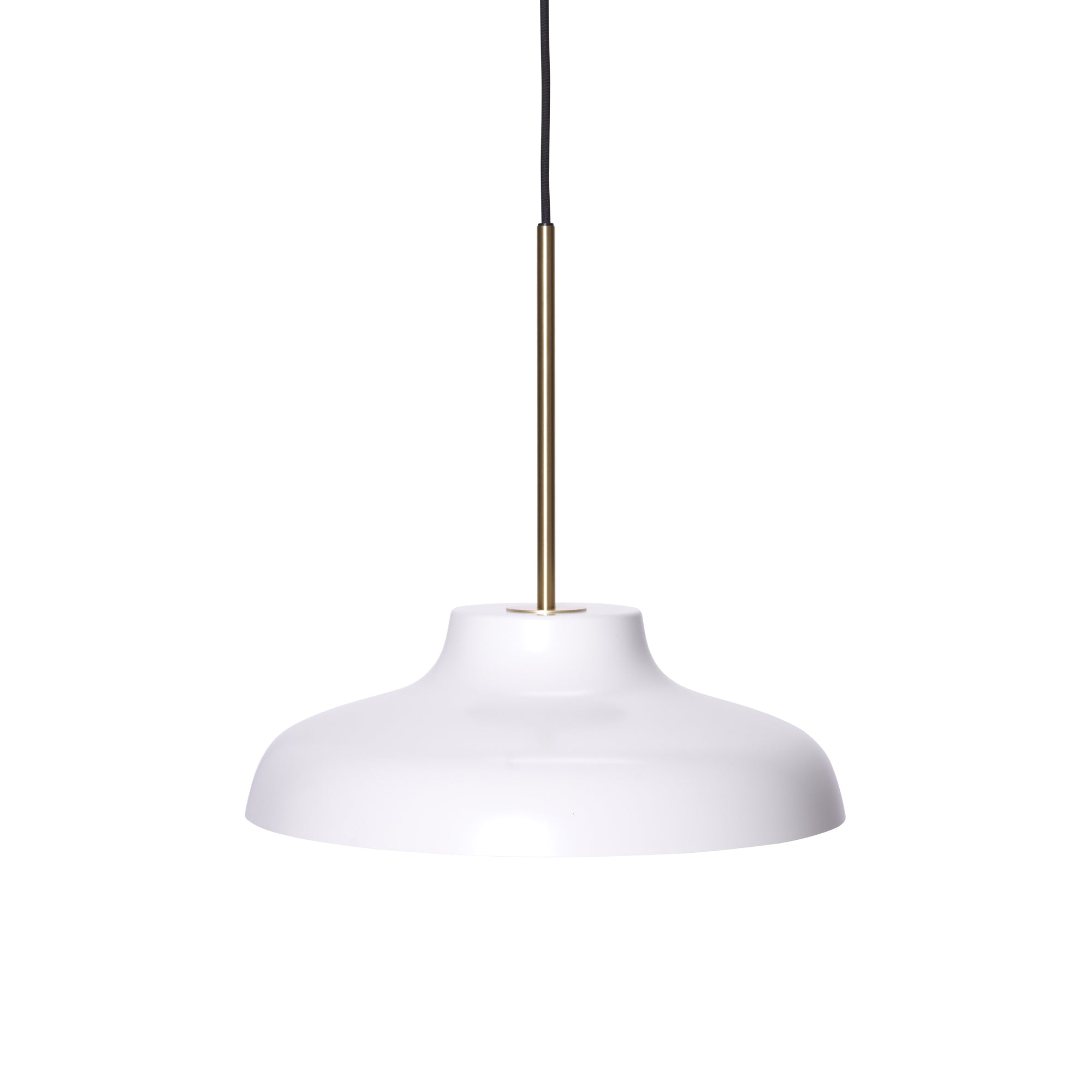Bolero Medium Pendant lamp - White/Brass-1