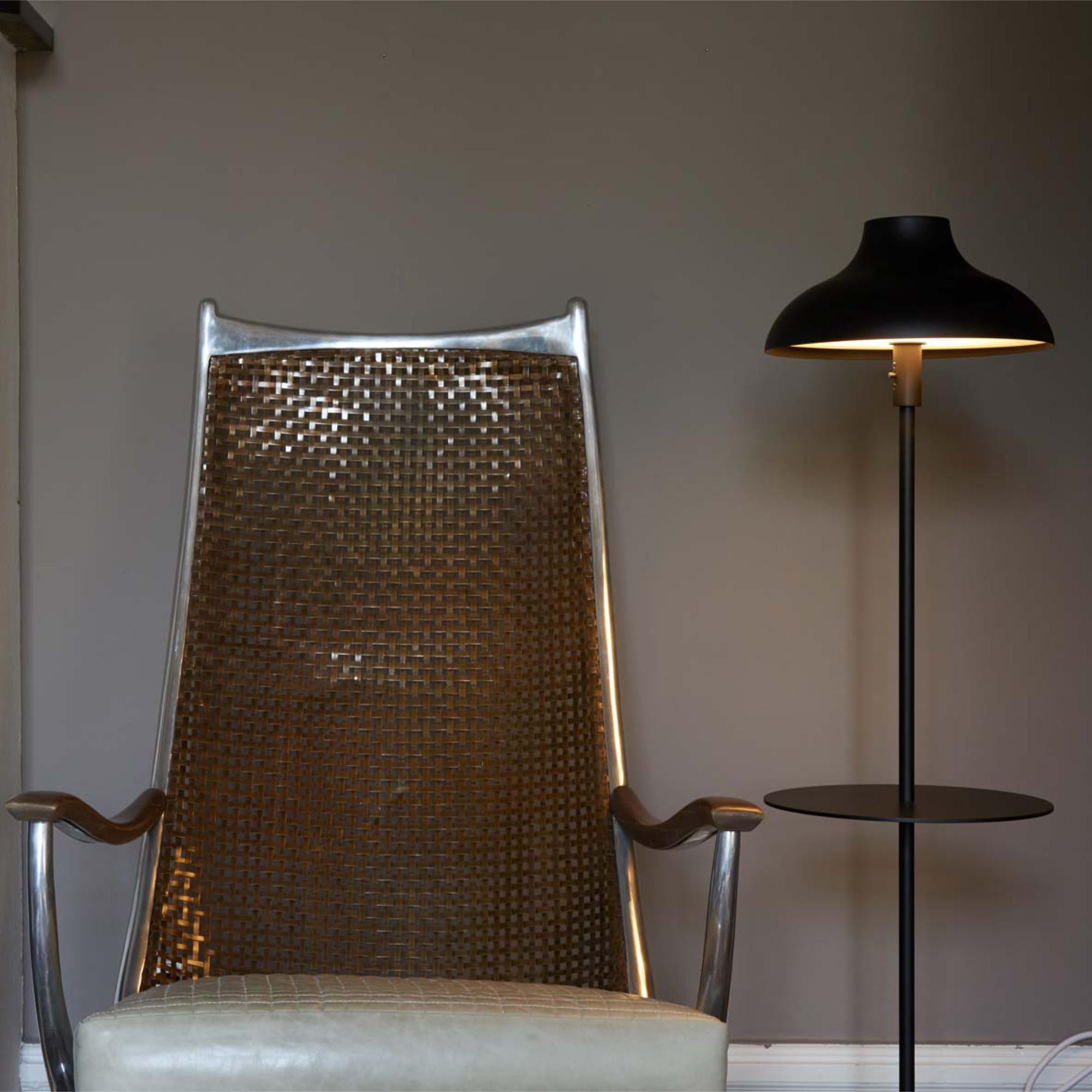 Bolero Medium With Table Floor Lamp - Black-2