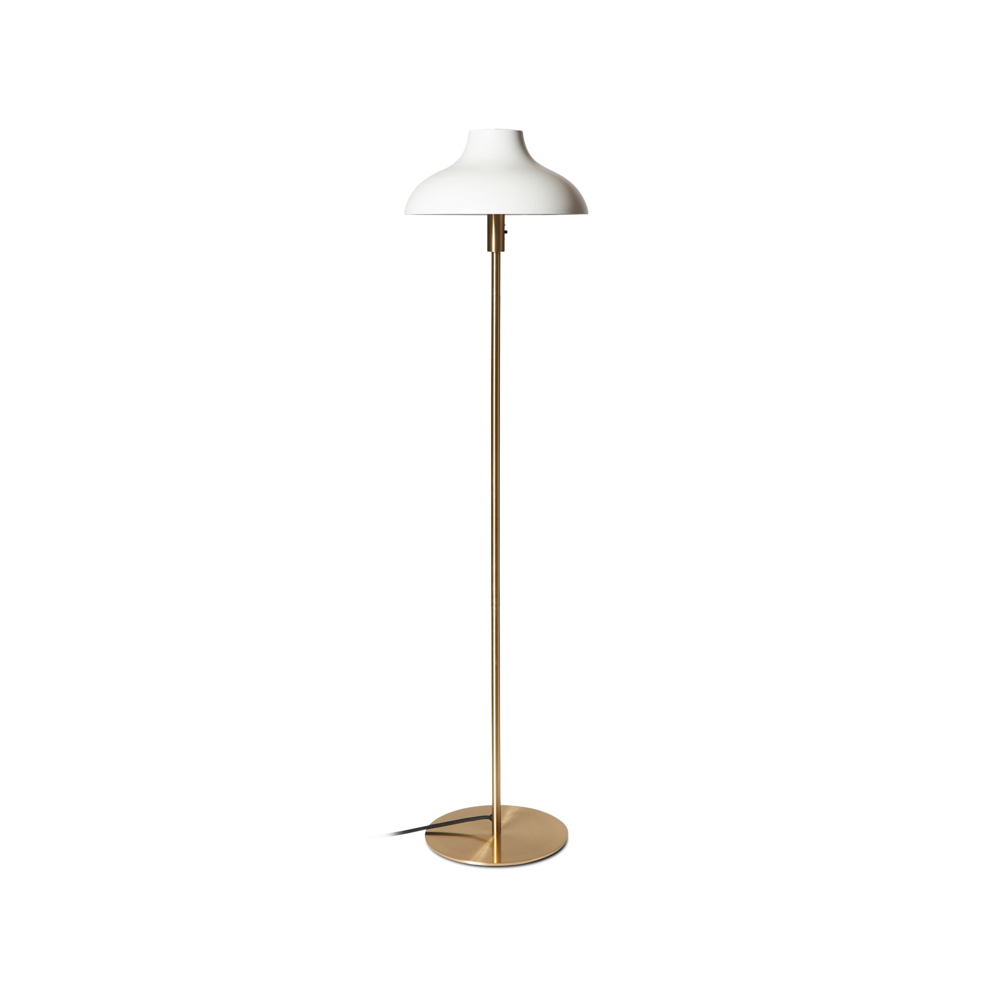 Bolero Small Floor Lamp - White/Brass-1