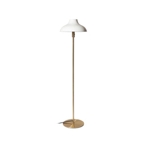 Bolero Small Floor Lamp - White/Brass