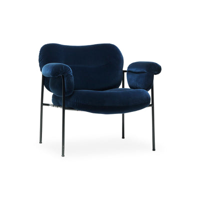 Bollo Lounge Chair - Velvet D (Ritz 5615 Mellanbla)