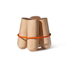 Bolt Stool - Natural Maple/Orange Ring