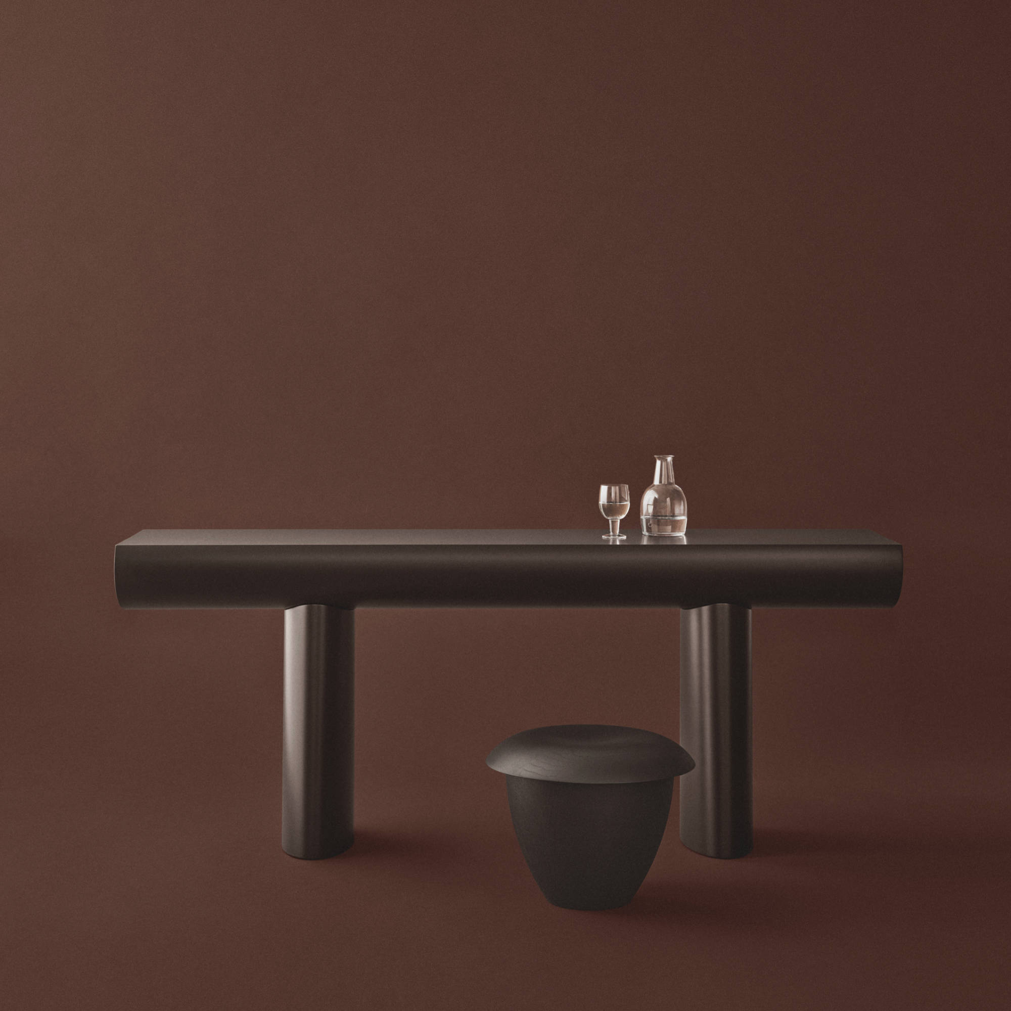 Bon Stool - Mahogany-5