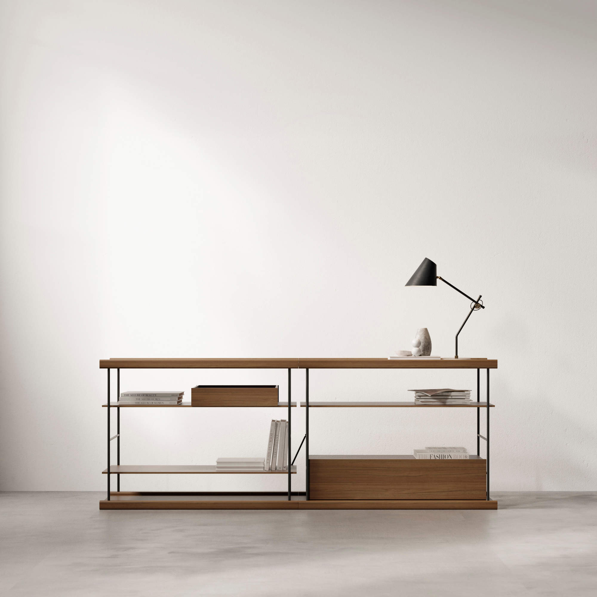 Bost 88-1 Sideboard - Walnut/Graphite