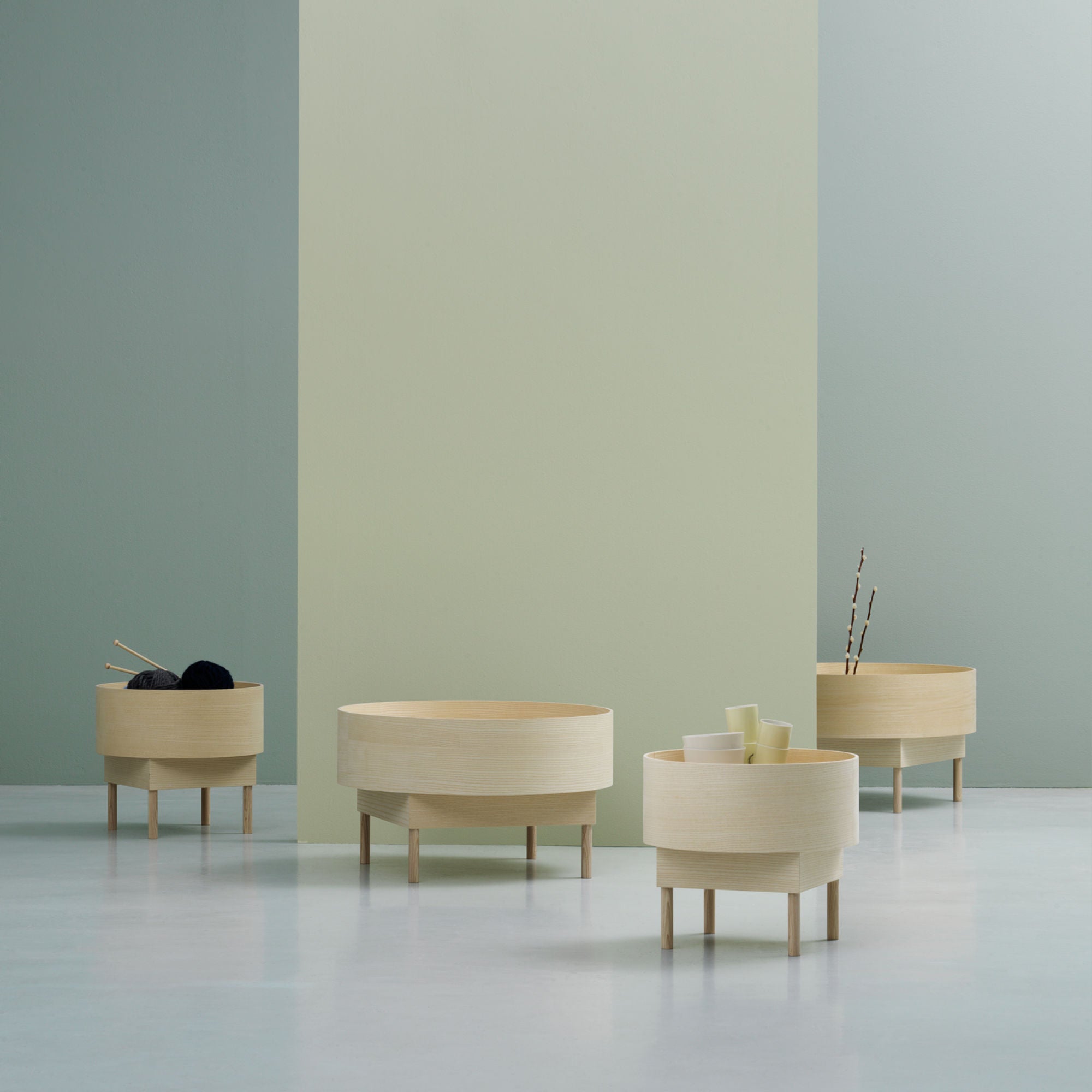 Bowl Large 60 Side Table - White Stained Ash-4