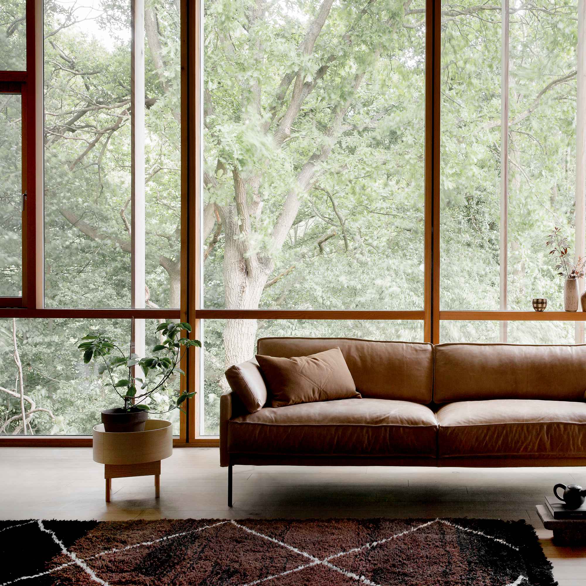 Bowl Large 60 Side Table - White Stained Ash-3