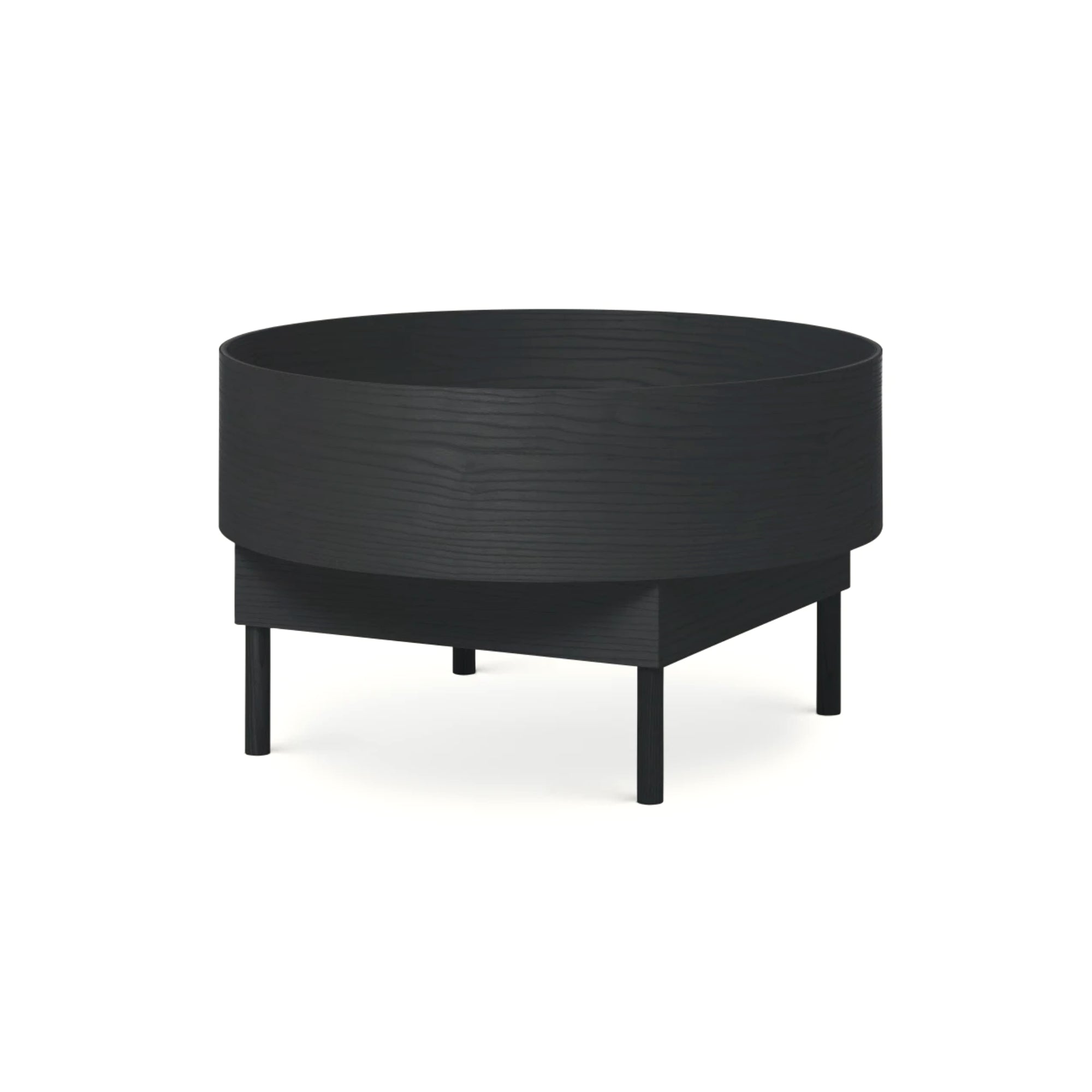 Bowl Large 60 Side Table - Black Stained Ash-1