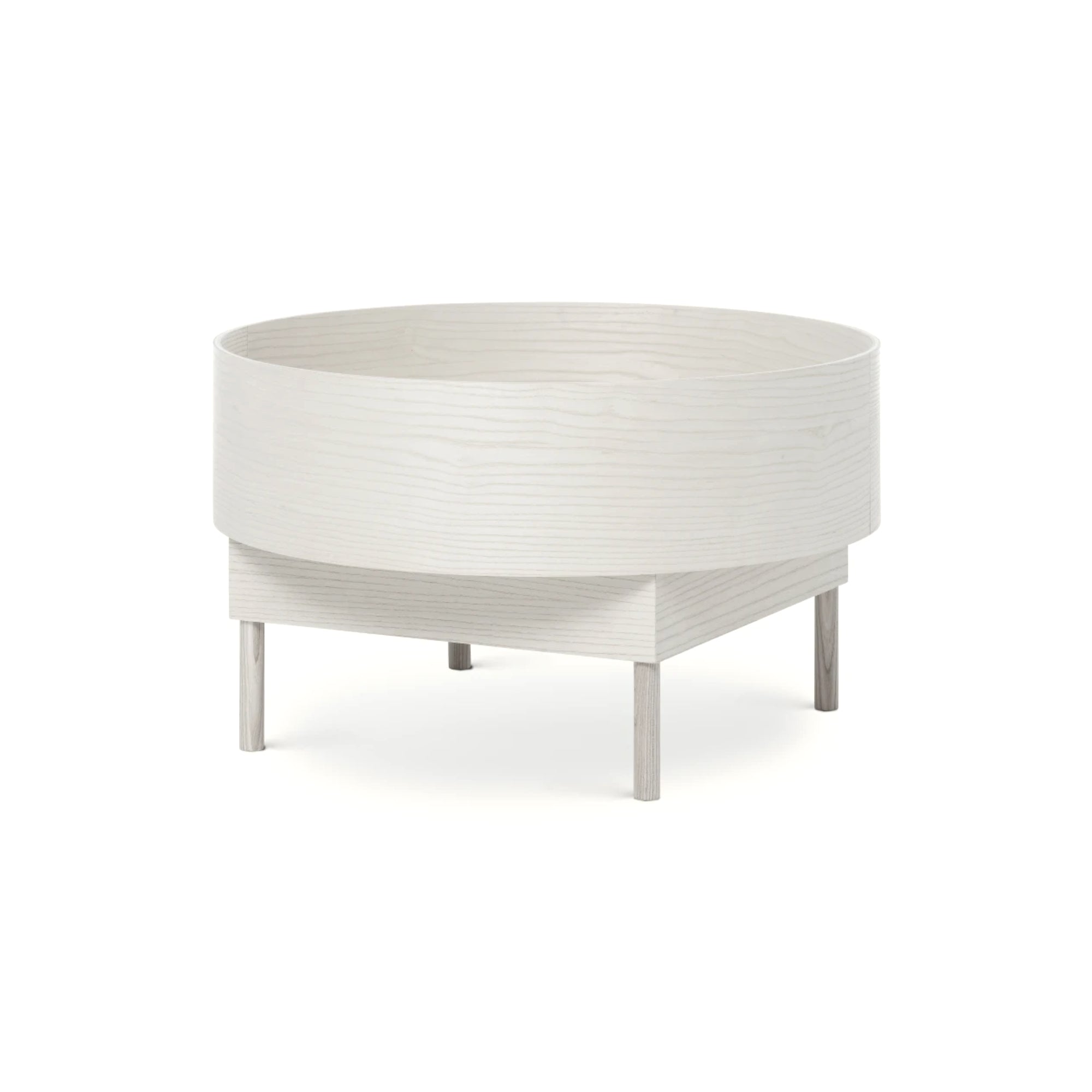 Bowl Large 60 Side Table - White Stained Ash-1