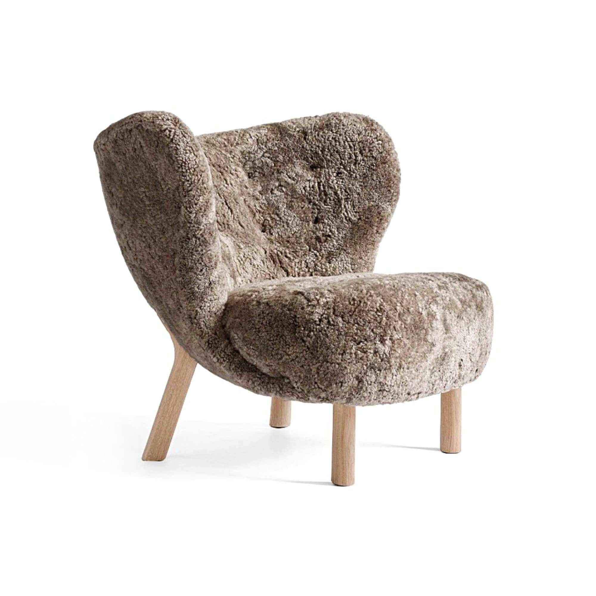 Little Petra VB1 Armchair - Oak/Sheepskin Sahara 17mm