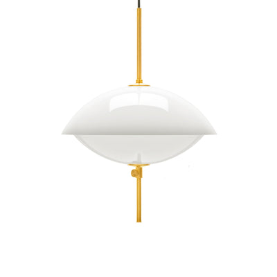 Clam 440 Pendant Lamp - Opal/Brass