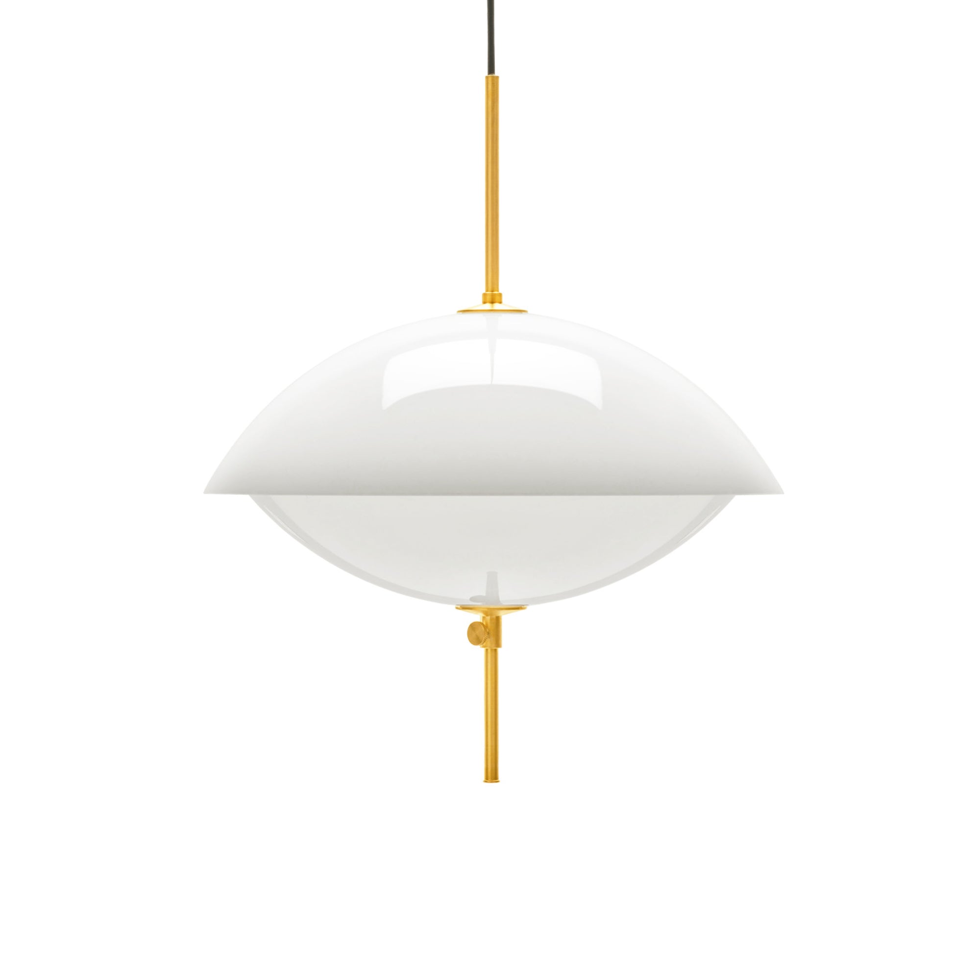 Clam 550 Pendant Lamp - Opal/Brass