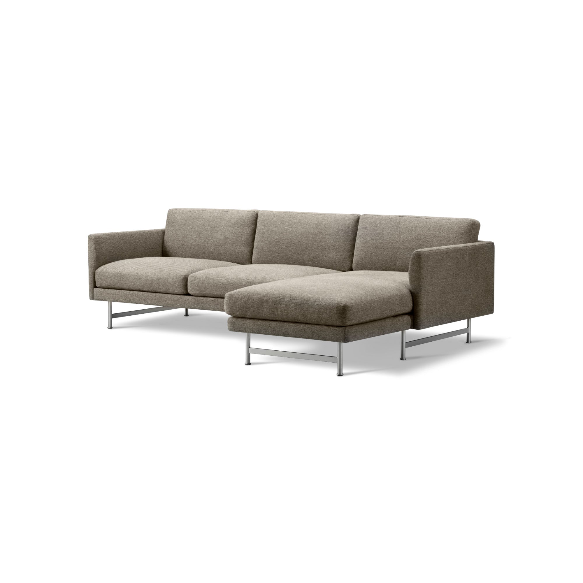 Calmo 5625 Sofa - Matt Chrome/Fabric 3 (Clay 13)