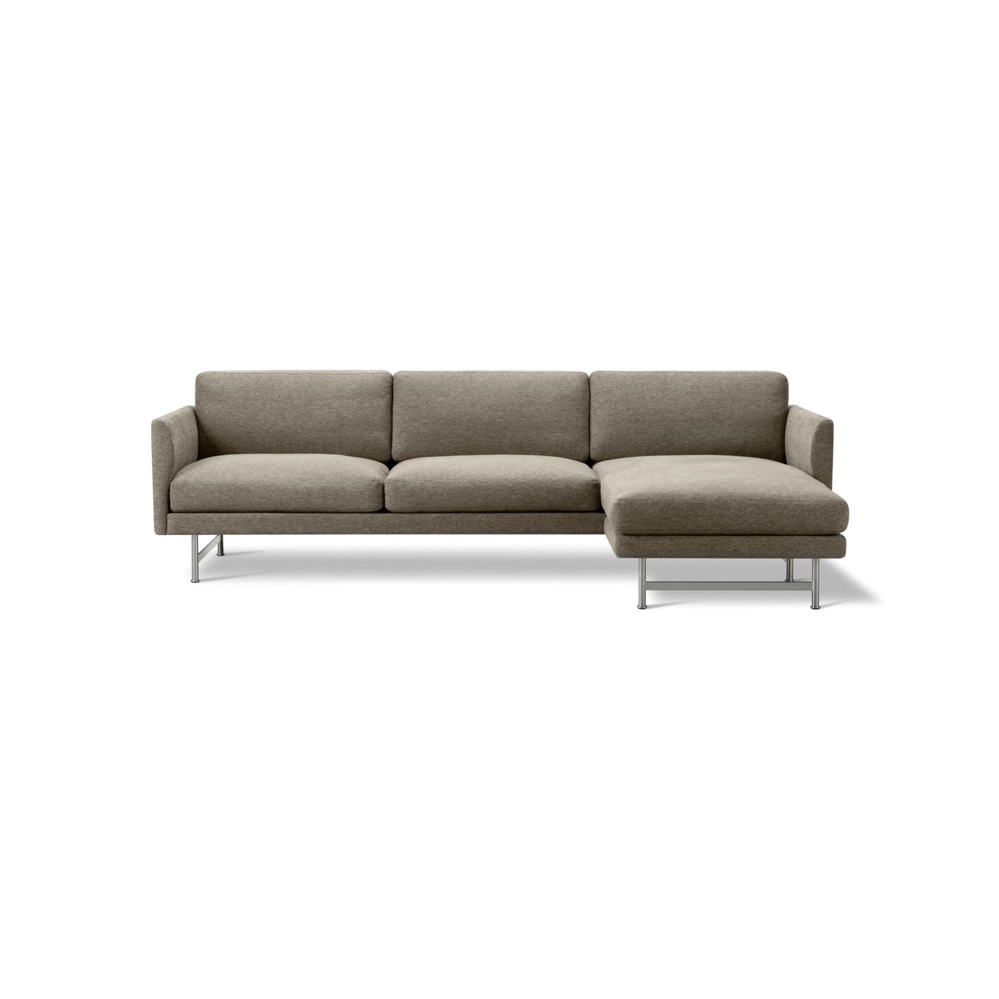 Calmo 5625 Sofa - Matt Chrome/Fabric 3 (Clay 13)