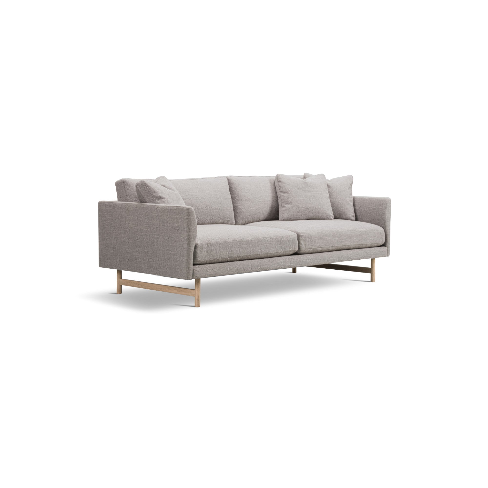 Calmo 5652 Sofa - Oak Lacquered/Fabric 3 (Sunniva 717)