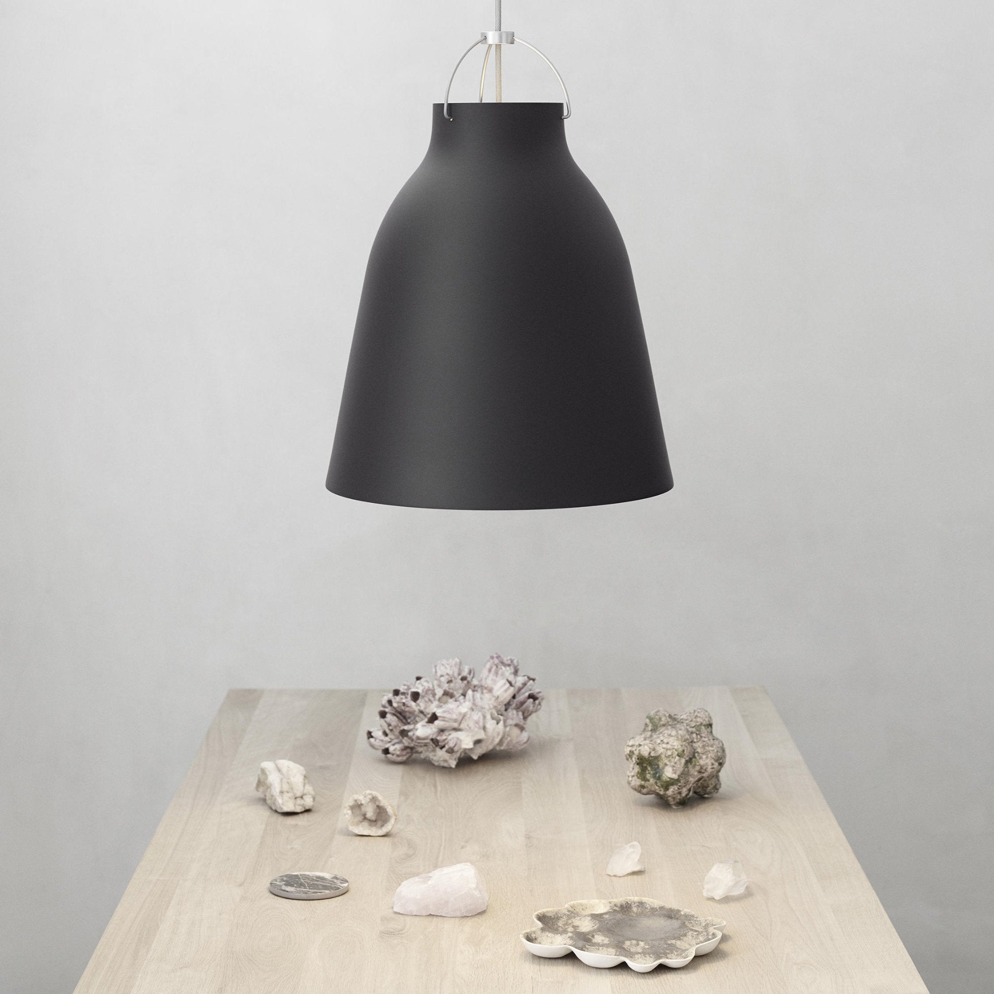 Caravaggio Matt P1 Pendant Lamp - Black-3