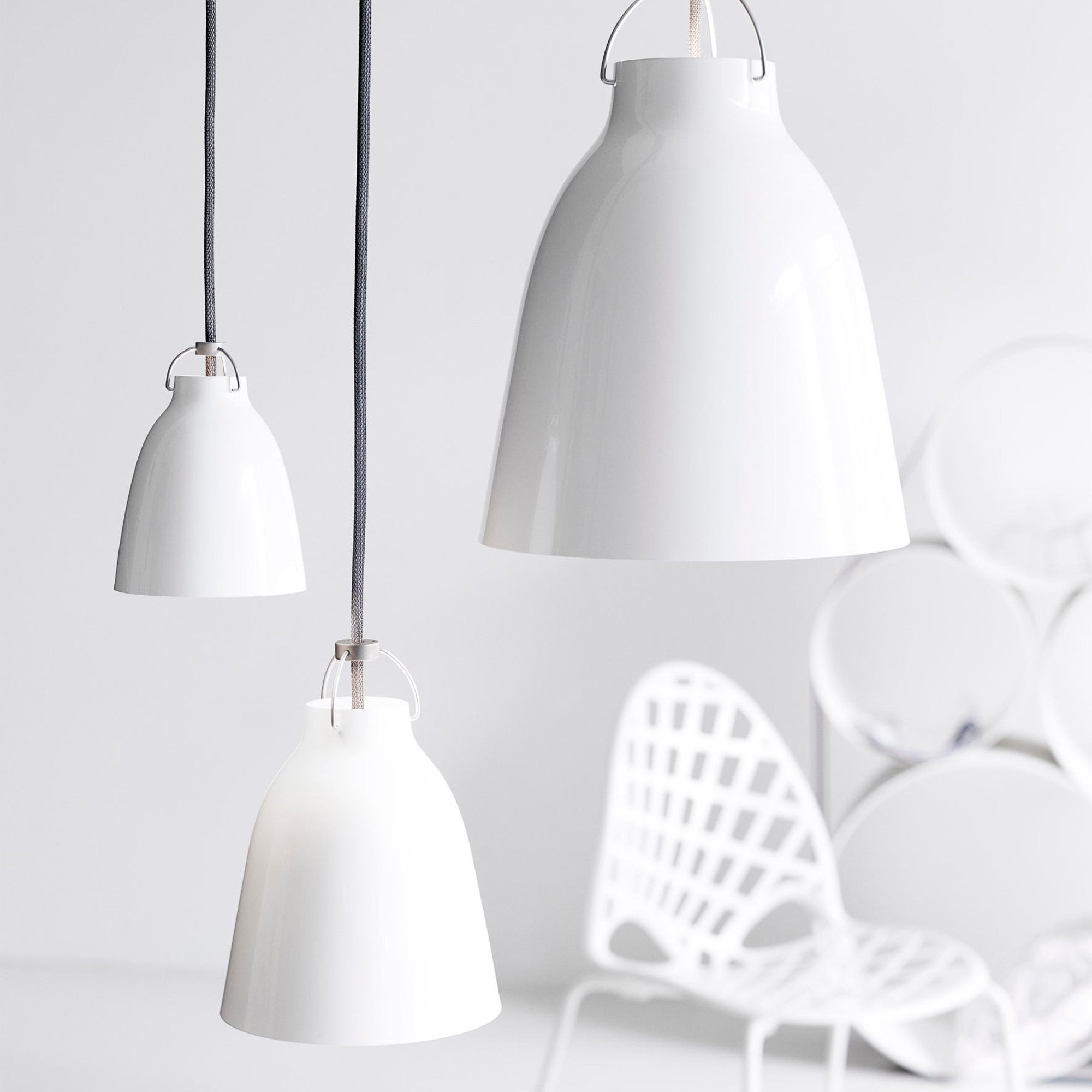 Caravaggio P3 Pendant Lamp - White-2