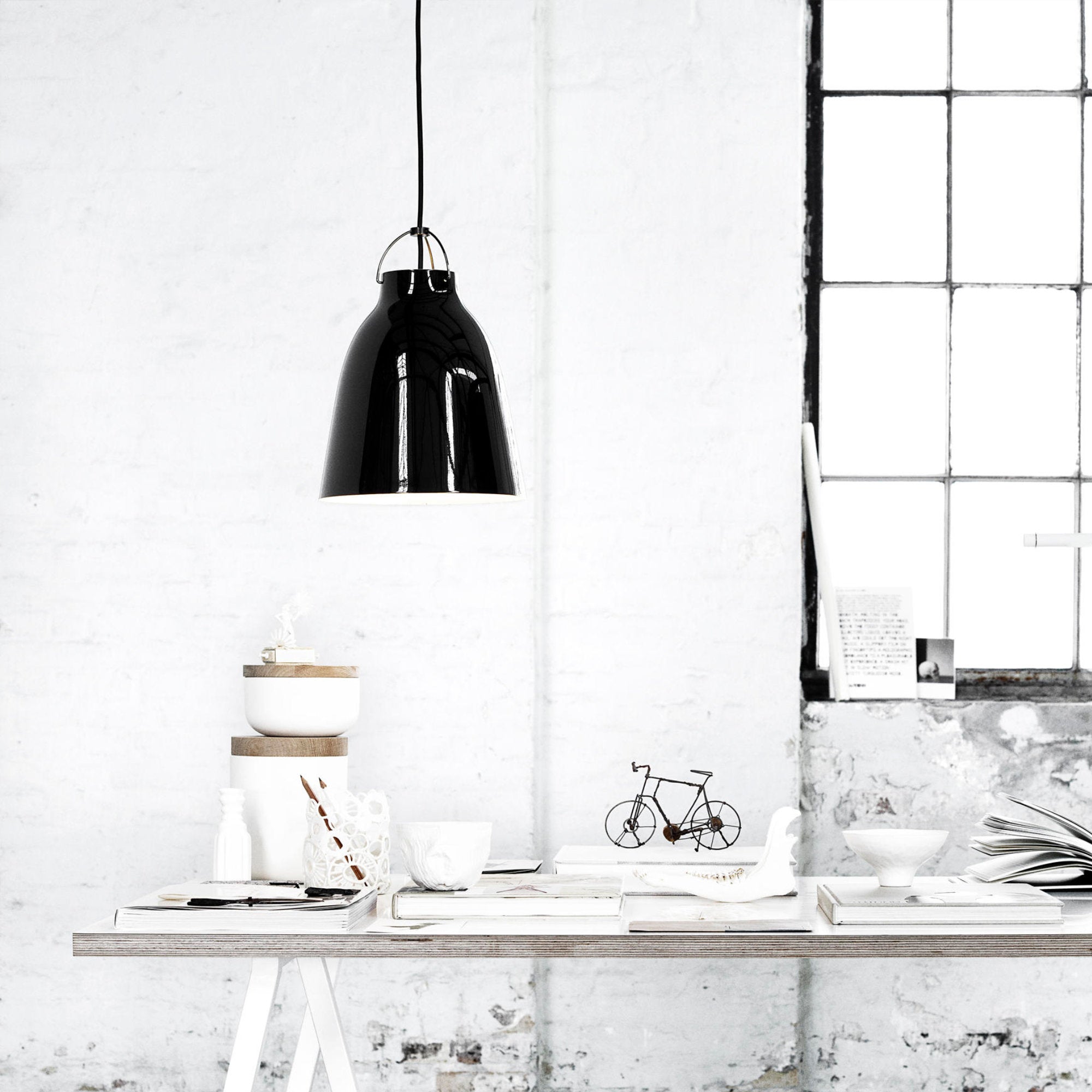 Caravaggio P2 Pendant Lamp - BlackBlack-3