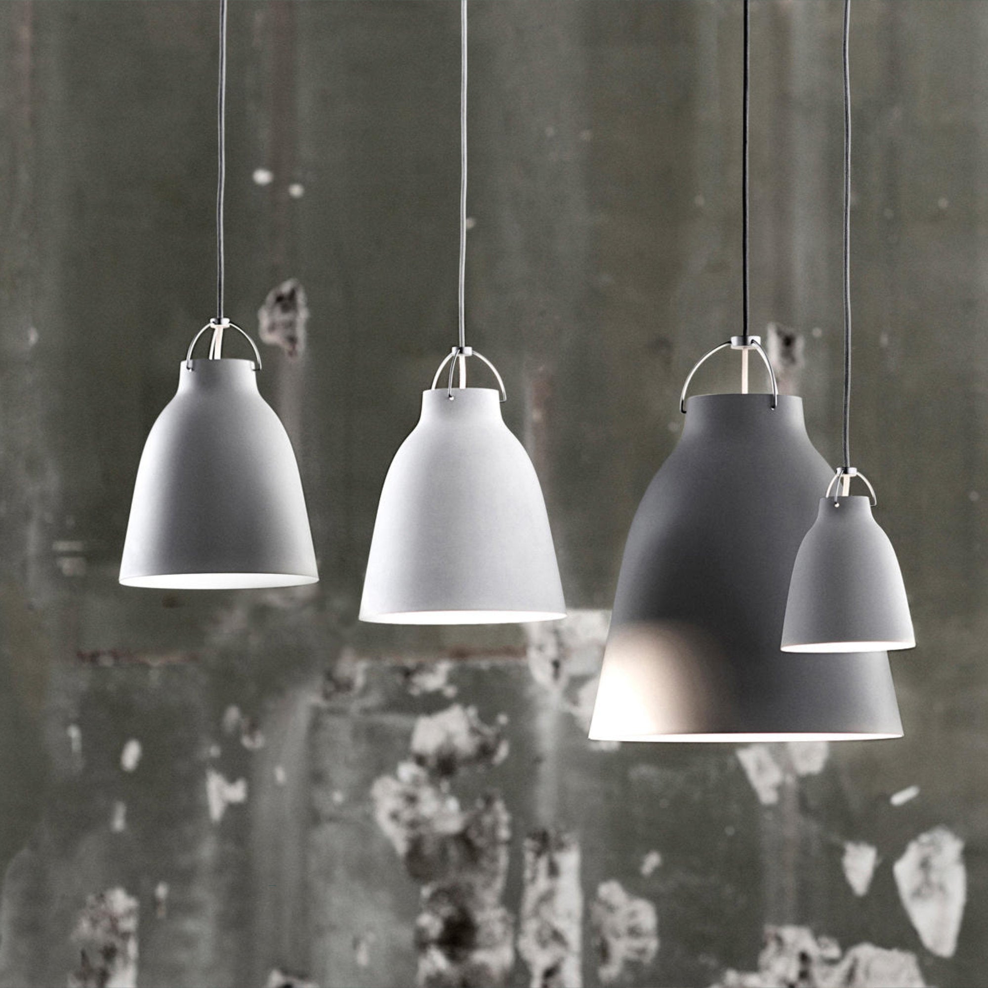 Caravaggio Matt P2 Pendant Lamp - White