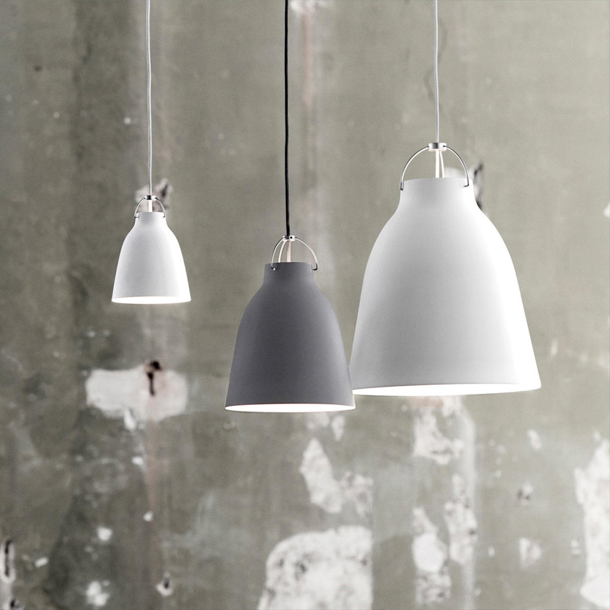 Caravaggio Matt P3 Pendant Lamp - White-2