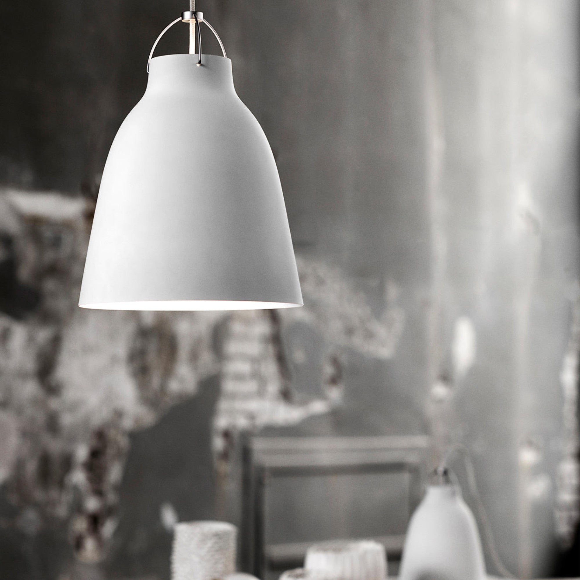 Caravaggio Matt P3 Pendant Lamp - White-3
