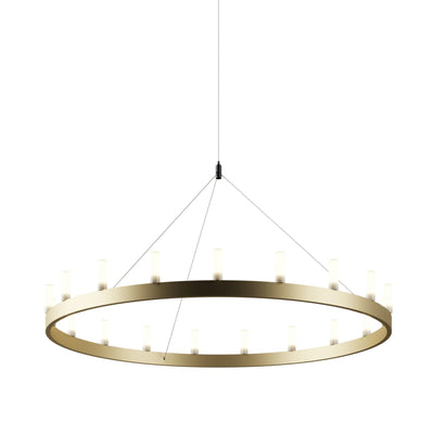 Chandelier Single Round 150 Pendant Lamp - Satin Gold