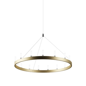 Chandelier Small Pendant Lamp - Gold/White