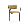 Coco 10526 Dining Chair - Black Matt / Velvet B (Velvet 294 Grey Green)