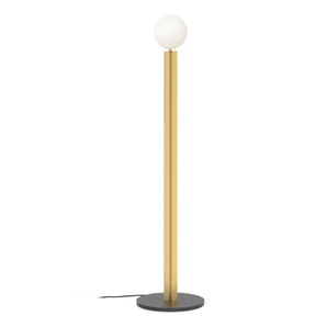 Column F01 Floor Lamp - Black/Brass