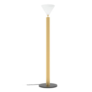 Column F02 Floor Lamp - Black/Brass