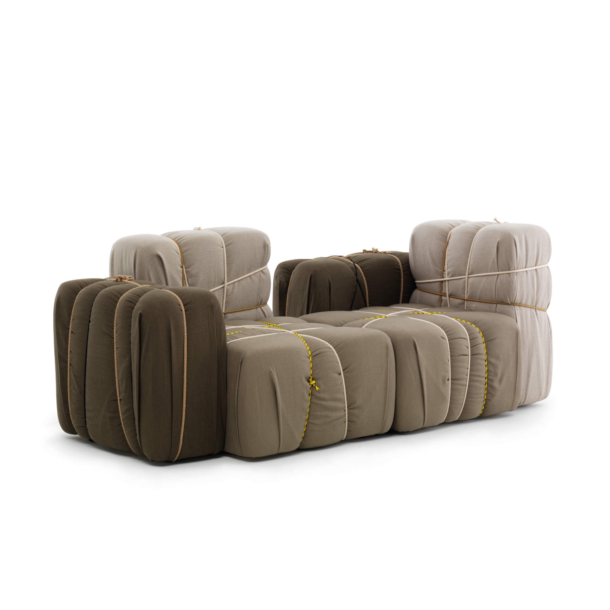 Contropakko Armchair - Fabric (Sand, Light Brown, Taupe)-4