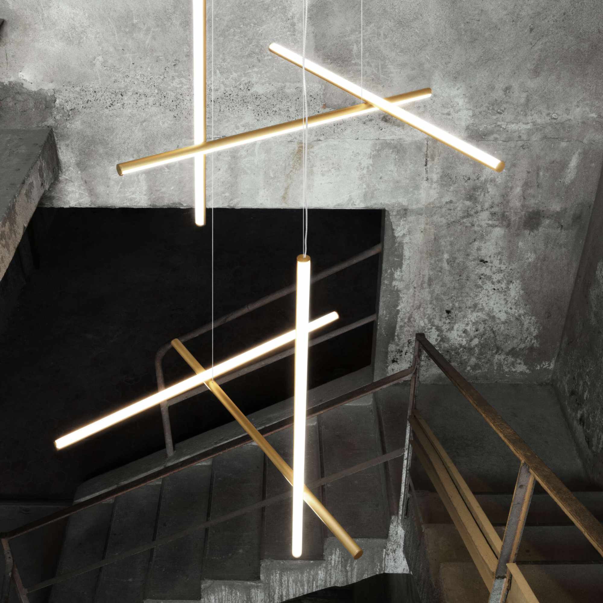 Coordinates Suspension 1 CL III Pendant Lamp - Anodized Champagne-4