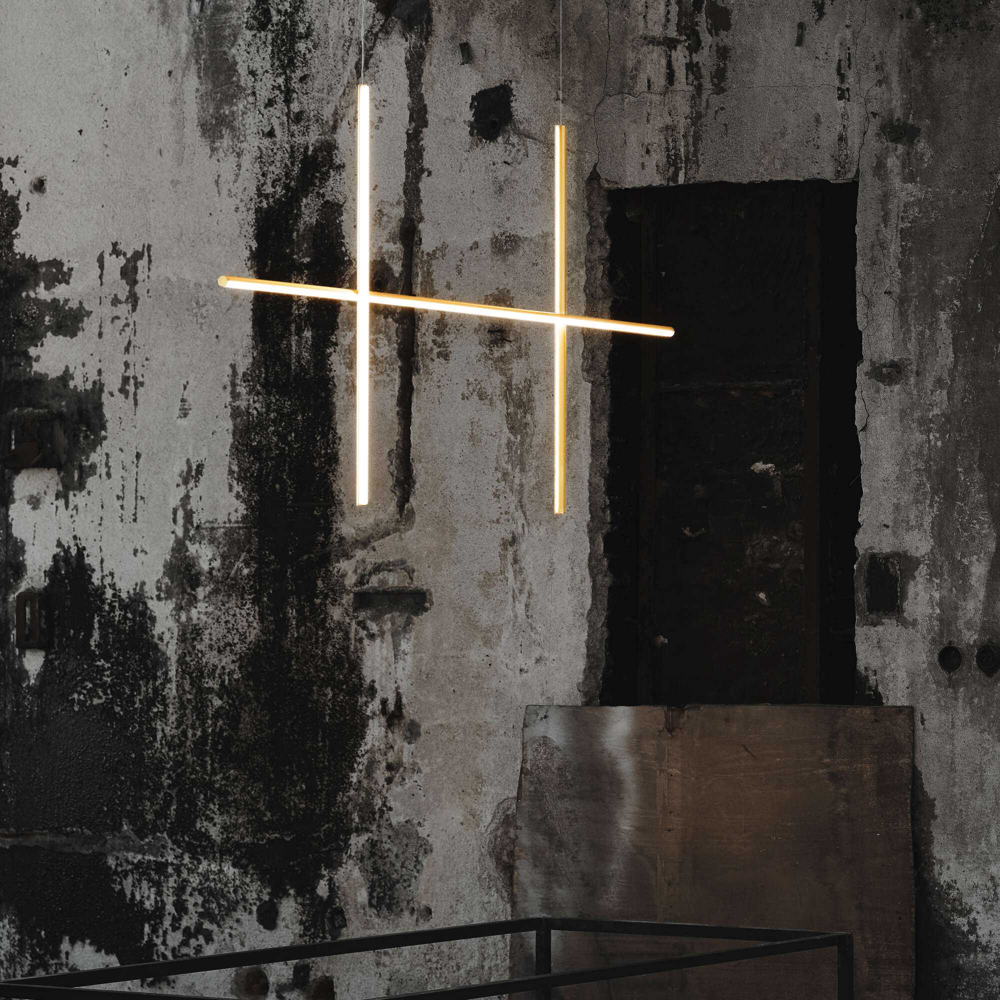 Coordinates Suspension 2 Pendant Lamp - Champagne