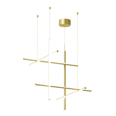 Coordinates Suspension 3 Pendant Lamp - Anodized Champagne