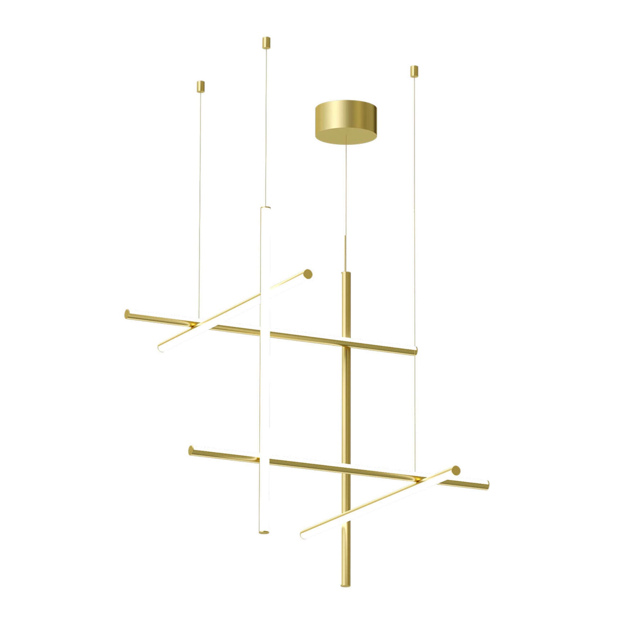Coordinates Suspension 3 Pendant Lamp - Anodized Champagne