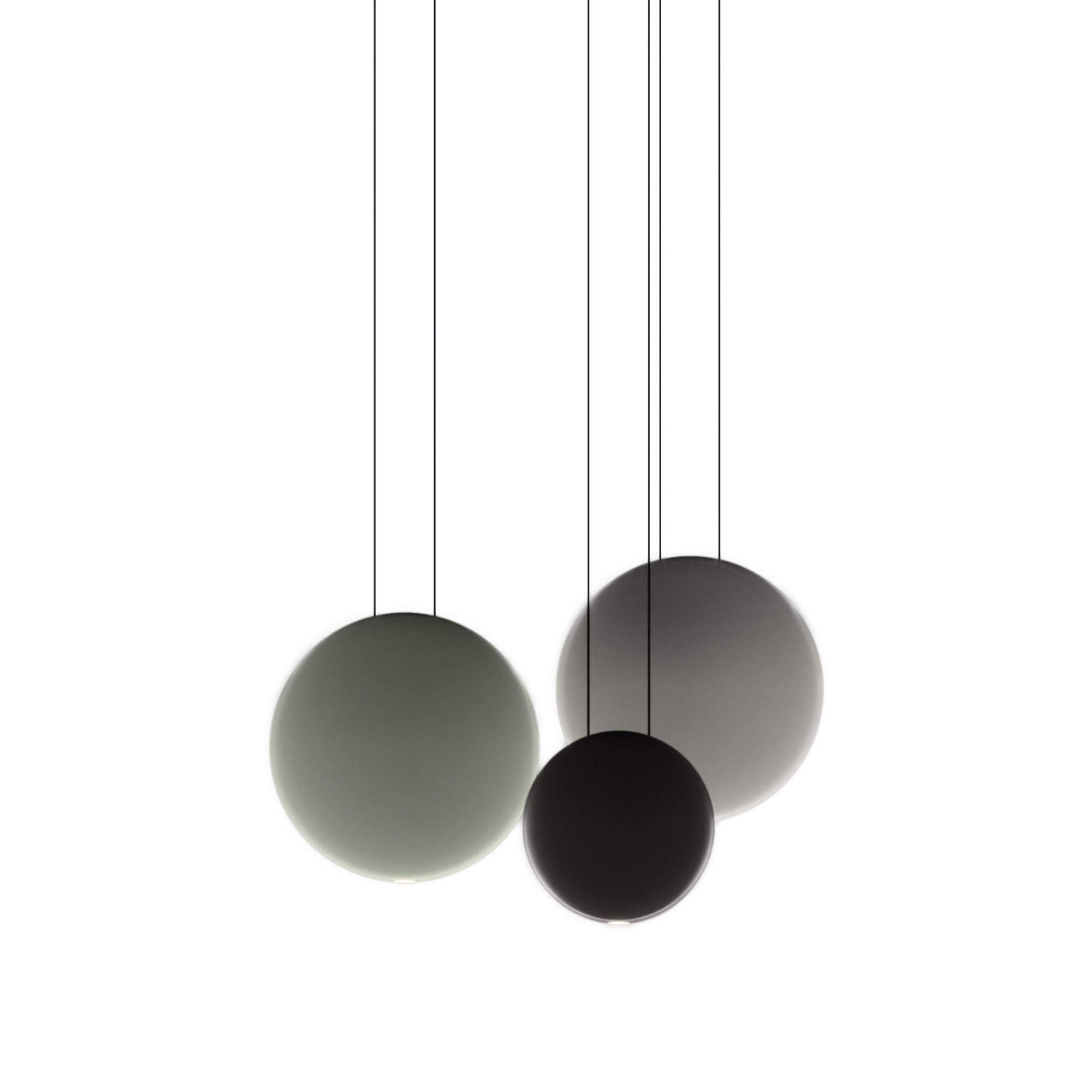 Cosmos 2510 Pendant Lamp - Green/White/Chocolate