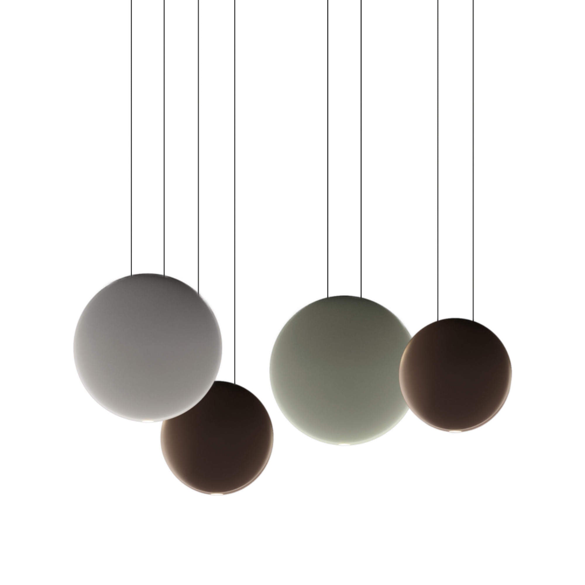 Cosmos 2515 Pendant Lamp - Green/Chocolate/Off White-1