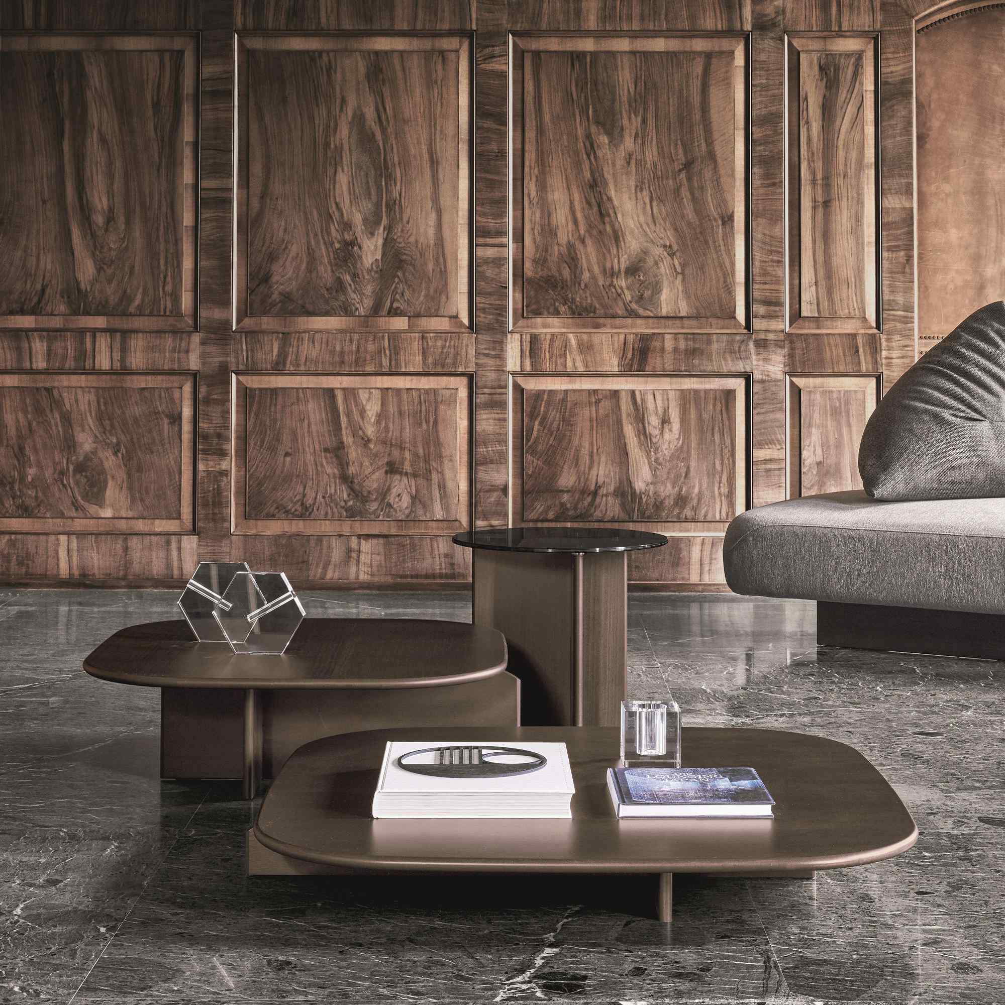 Polyura JTA03 Coffee Table - Grey Wood LE12-2