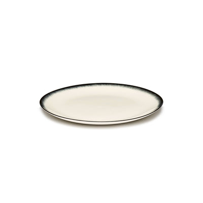 De Dinner Plate - White/Black (Var 3)