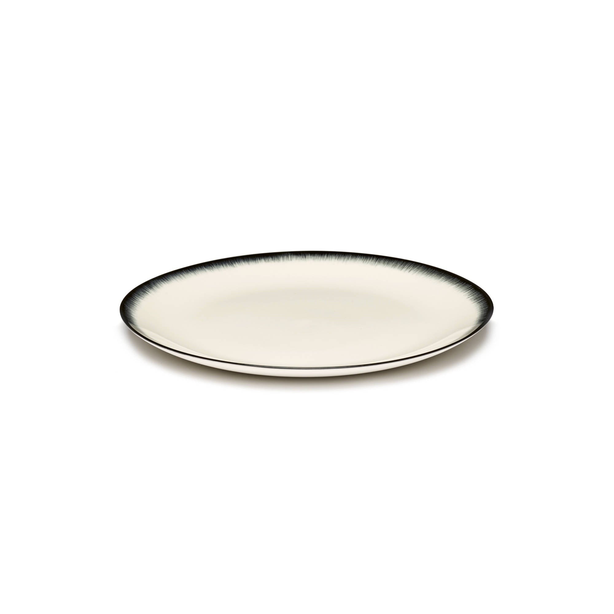 De Dinner Plate - White/Black (Var 3)-1