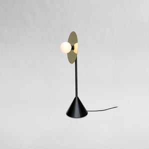 Disc and Sphere Table Lamp - Black/Brass