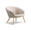 Ditzel 2631 Lounge Armchair - Oak Oiled/Sheepskin Moonlight