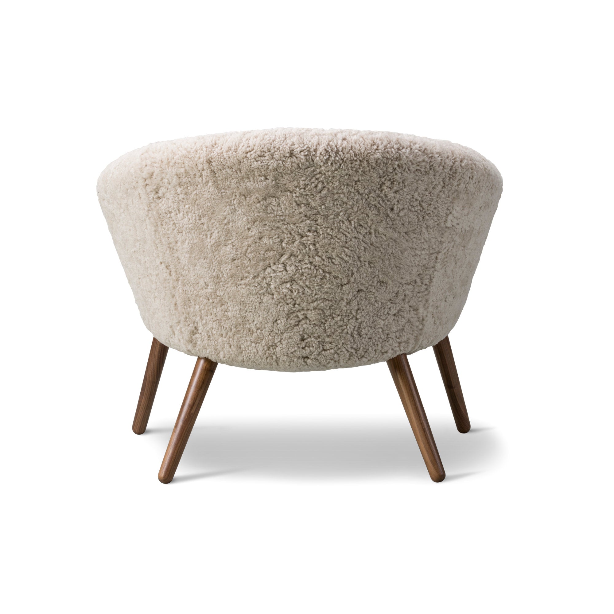 Ditzel 2631 Lounge Armchair - Walnut/Sheepskin Moonlight-7