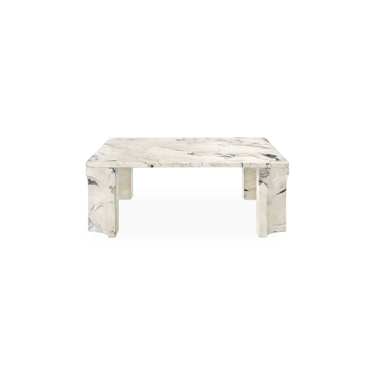 Doric Coffee Table – 80x80x30 / Limestone (Electric Grey)-3